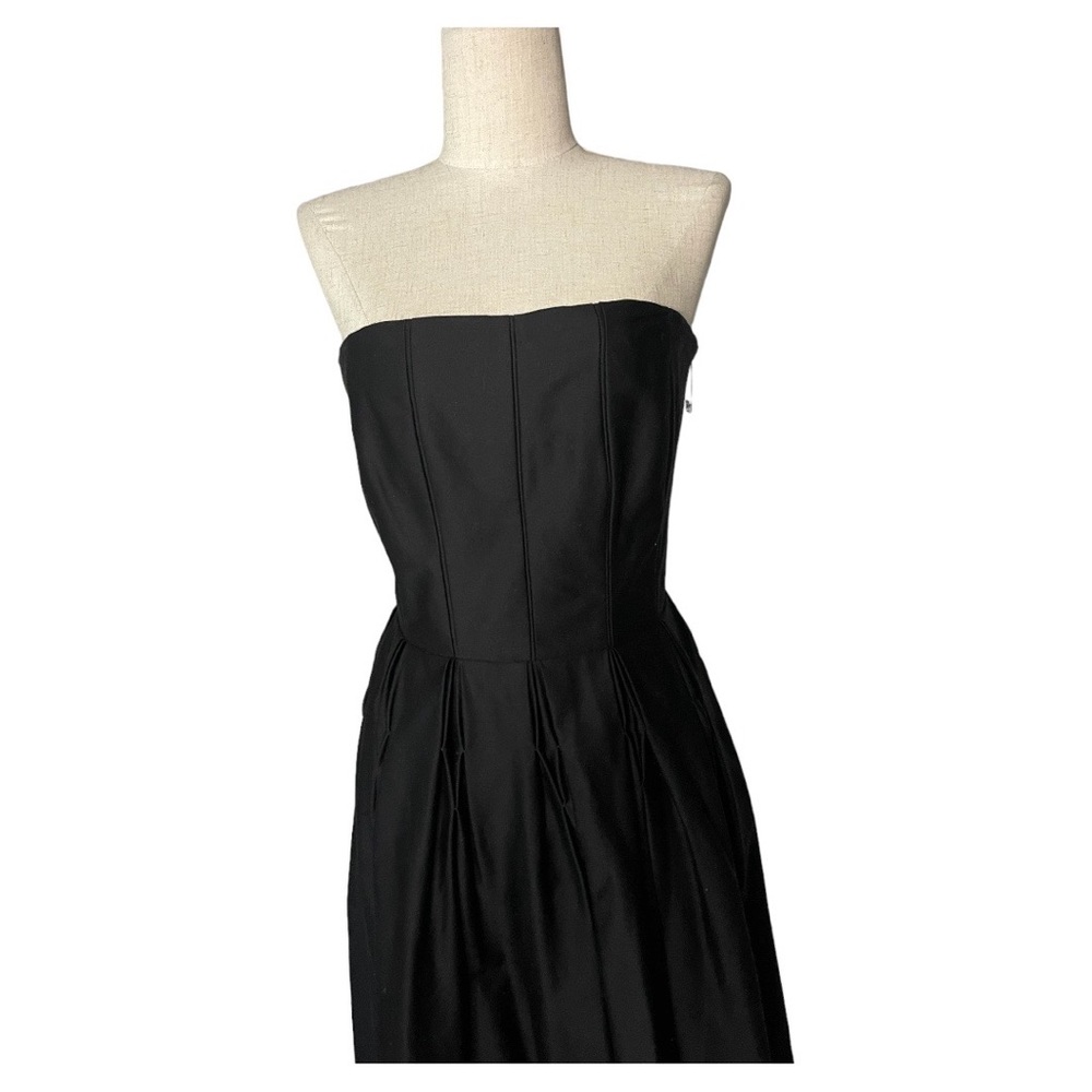 Calvin Klein black strapless fit n flare dress - Picture 2 of 5